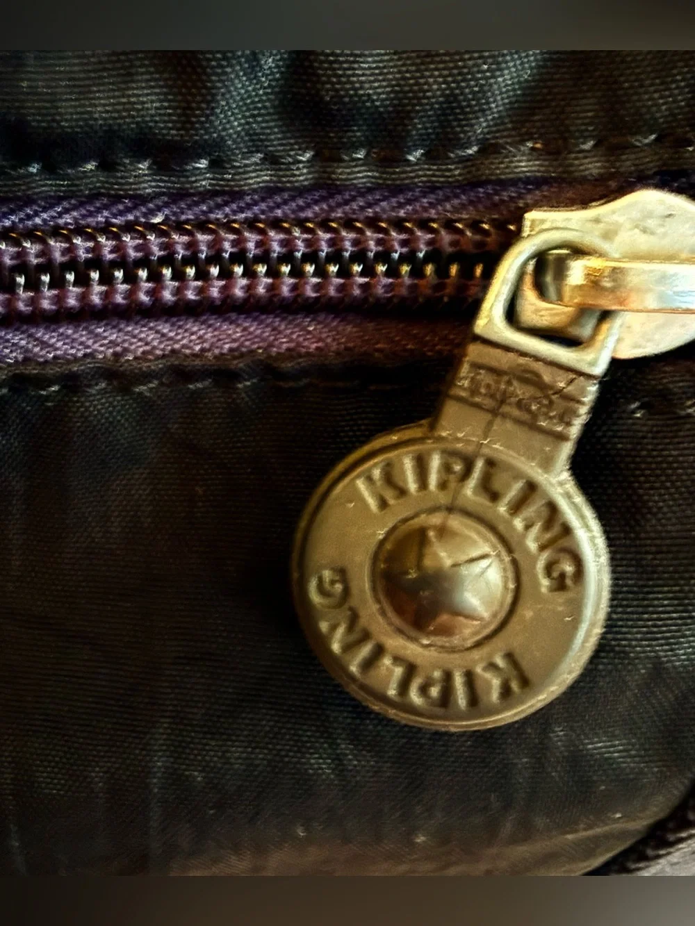 Kipling Art M Travel Duffle Weekender Black Blue Original Monkey